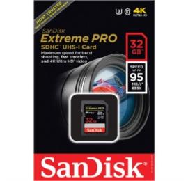 مموریSanDisk-32GB-Extreme-Pro-UHS-I-SDHC-U3-95MB-s-